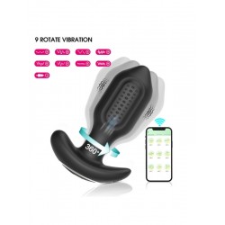 Sledgehammer Swing – Telefon Kontrollü Titreşimli Anal Plug (Siyah)