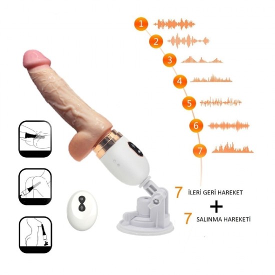 USB Şarjlı 7 İleri Geri & 7 Sallanma Fonksiyonlu Isıtmalı Uzaktan Kumandalı Titreşimli Teknolojik Vibratör USB Şarjlı 7 İleri Geri & 7 Sallanma Fonksiyonlu Isıtmalı Uzaktan Kumandalı Titreşimli Teknolojik Vibratör