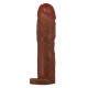 7,6 cm Dolgulu Premium Melez Rengi Silikon Penis Kılıfı - Gerd 7,6 cm Dolgulu Premium Melez Rengi Silikon Penis Kılıfı - Gerd