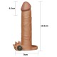 6,5 cm Uzatmalı Realistik Titreşimli Penis Kılıfı Melez 6,5 cm Uzatmalı Realistik Titreşimli Penis Kılıfı Melez