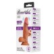 19,4 cm Çift Katmanlı Gerçekçi Titreşimli Dildo Vibratör Penis 19,4 cm Çift Katmanlı Gerçekçi Titreşimli Dildo Vibratör Penis