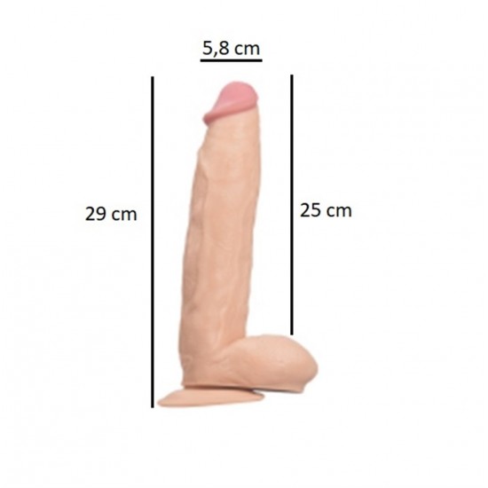 31 cm Vantuzlu Realistik Penis Anal Vajinal Dildo 31 cm Vantuzlu Realistik Penis Anal Vajinal Dildo