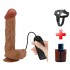 26 cm Belden Bağlamalı Çift Katmanlı Gerçekçi Titreşimli Dildo Vibratör Penis