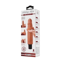 21,5 cm Çift katmanlı Güçlü Titreşimli Realistik Vibratör Gerçekci Penis Dildo