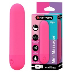 Stefan Mini Massager Bullet Vibratör Kırmızı